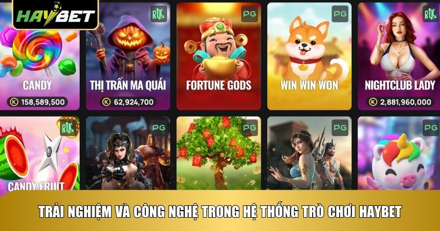 Trải nghiệm và công nghệ trong hệ thống trò chơi Haybet